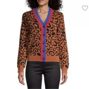 Lea & Viola Animal Print Cardigan